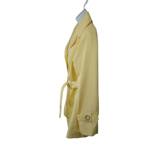Novelti by AJG Wind/Water Resistant Coat Jacket  Yellow Tie Up XL - Picture 6 of 11